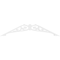 Ekena Millwork Pitch Carrillo Architectural Grade PVC Gable Pediment, 48"W x 12"H x 1"P (6/12) GPP048X012X100CRL - alternate 3